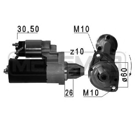 Starter ERA 220709</br>Piesa auto pentru Sistem pornire Starter ERA 220709</br>Piesa auto pentru Sistem pornire