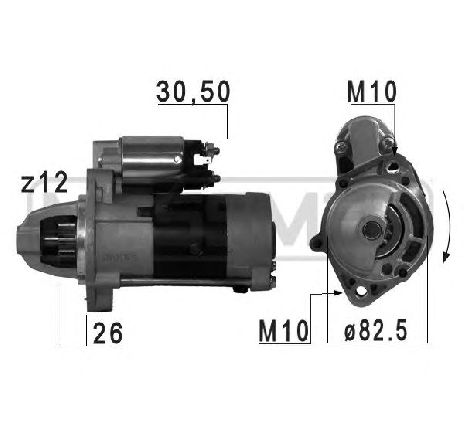 Starter ERA 220710</br>Piesa auto pentru Sistem pornire Starter ERA 220710</br>Piesa auto pentru Sistem pornire