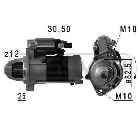 Starter ERA 220717</br>Piesa auto pentru Sistem pornire Starter ERA 220717</br>Piesa auto pentru Sistem pornire