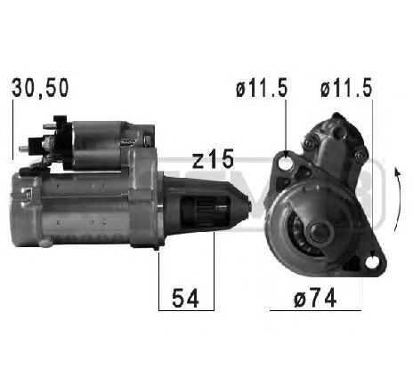 Starter ERA 220722</br>Piesa auto pentru Sistem pornire Starter ERA 220722</br>Piesa auto pentru Sistem pornire