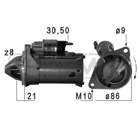 Starter ERA 220732</br>Piesa auto pentru Sistem pornire Starter ERA 220732</br>Piesa auto pentru Sistem pornire