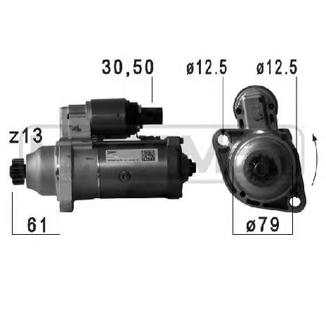 Starter ERA 220757</br>Piesa auto pentru Sistem pornire Starter ERA 220757</br>Piesa auto pentru Sistem pornire