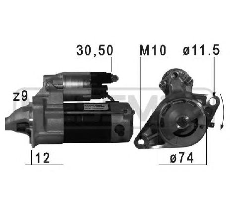 Starter ERA 220759</br>Piesa auto pentru Sistem pornire Starter ERA 220759</br>Piesa auto pentru Sistem pornire