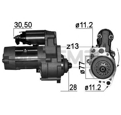 Starter ERA 220764</br>Piesa auto pentru Sistem pornire Starter ERA 220764</br>Piesa auto pentru Sistem pornire