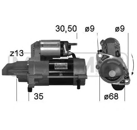 Starter ERA 220769</br>Piesa auto pentru Sistem pornire Starter ERA 220769</br>Piesa auto pentru Sistem pornire