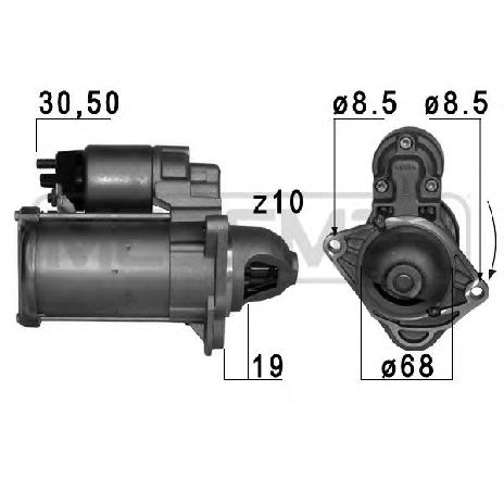Starter ERA 220771</br>Piesa auto pentru Sistem pornire Starter ERA 220771</br>Piesa auto pentru Sistem pornire