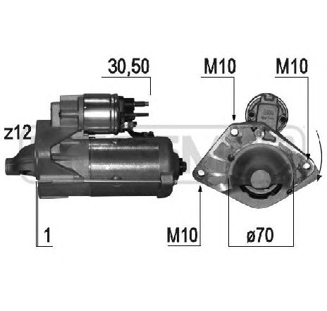 Starter ERA 220772</br>Piesa auto pentru Sistem pornire Starter ERA 220772</br>Piesa auto pentru Sistem pornire