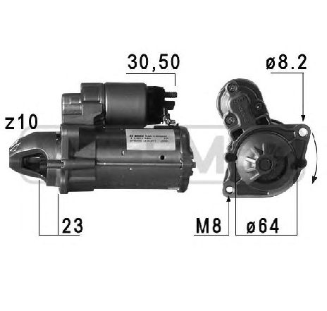 Starter ERA 220774</br>Piesa auto pentru Sistem pornire Starter ERA 220774</br>Piesa auto pentru Sistem pornire