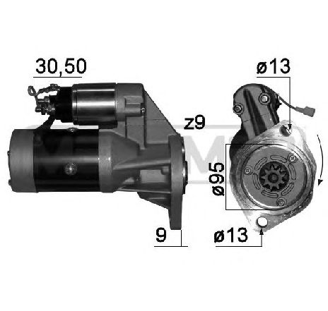 Starter ERA 220777</br>Piesa auto pentru Sistem pornire Starter ERA 220777</br>Piesa auto pentru Sistem pornire
