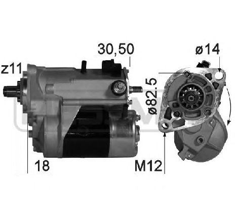 Starter ERA 220789</br>Piesa auto pentru Sistem pornire Starter ERA 220789</br>Piesa auto pentru Sistem pornire