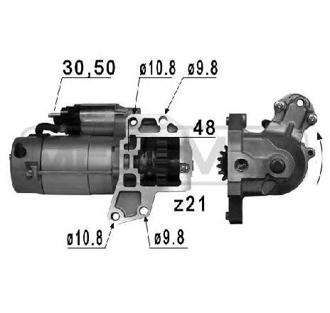 Starter ERA 220801</br>Piesa auto pentru Sistem pornire Starter ERA 220801</br>Piesa auto pentru Sistem pornire