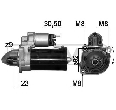 Starter ERA 220817</br>Piesa auto pentru Sistem pornire Starter ERA 220817</br>Piesa auto pentru Sistem pornire