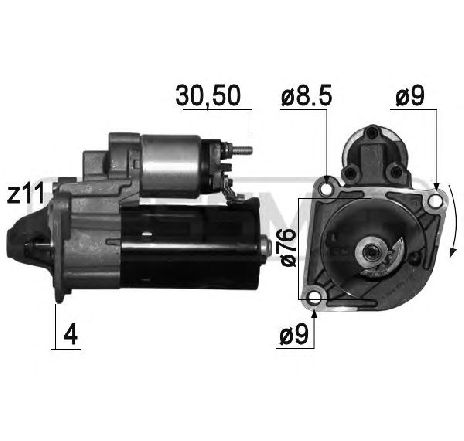 Starter ERA 220819</br>Piesa auto pentru Sistem pornire Starter ERA 220819</br>Piesa auto pentru Sistem pornire