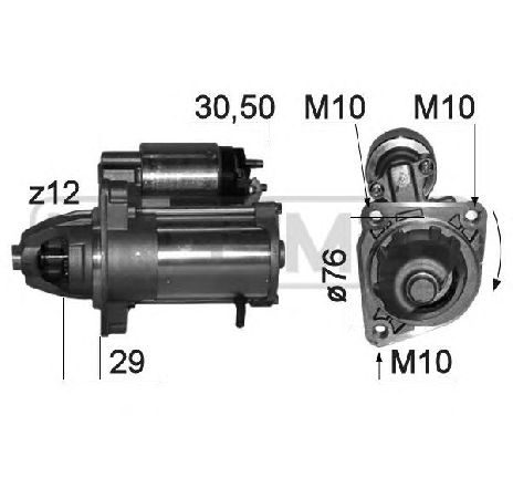 Starter ERA 220841</br>Piesa auto pentru Sistem pornire Starter ERA 220841</br>Piesa auto pentru Sistem pornire