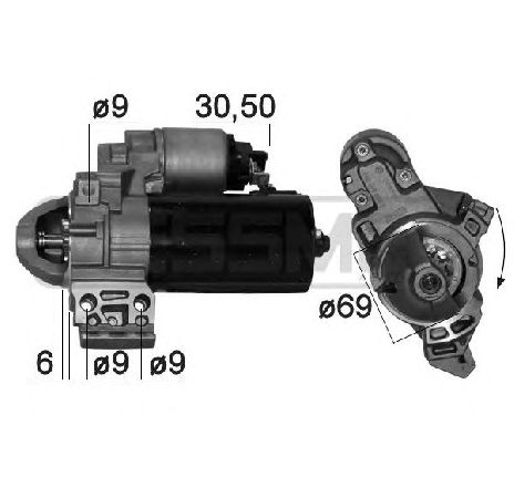 Starter ERA 220874</br>Piesa auto pentru Sistem pornire Starter ERA 220874</br>Piesa auto pentru Sistem pornire