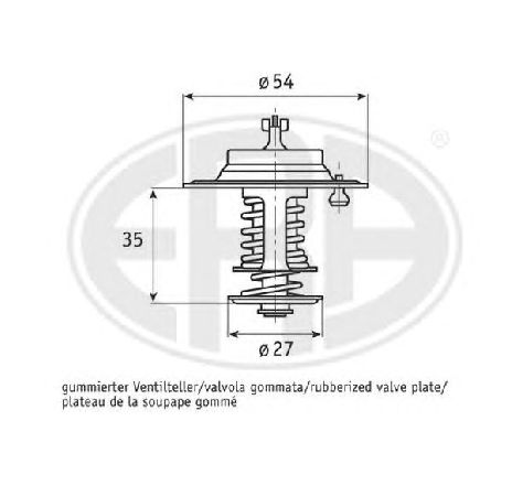 Termostat,lichid racire ERA 350163</br>Piesa auto pentru Termostat/ Garnitura Termostat,lichid racire ERA 350163</br>Piesa auto pentru Termostat/ Garnitura