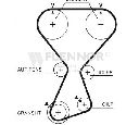 Curea de distributie FLENNOR 14376