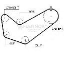 Curea de distributie FLENNOR 4107