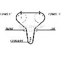 Curea de distributie FLENNOR 4154V