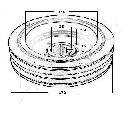 Fulie curea, arbore cotit ASHIKA 122-05-500</br>Piesa auto pentru Curea distributie