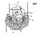 Cupla, ventilator radiator ASHIKA 36-02-207</br>Piesa auto pentru Sistem de racire motor