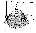 Cupla, ventilator radiator ASHIKA 36-05-502</br>Piesa auto pentru Sistem de racire motor
