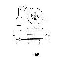 Mecanism tensionare, curea distributie ASHIKA 45-01-105</br>Piesa auto pentru Curea distributie / Rola de tensionare / Rola de ghidare