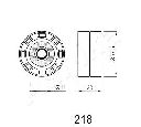 Mecanism tensionare, curea distributie ASHIKA 45-02-218</br>Piesa auto pentru Curea distributie / Rola de tensionare / Rola de ghidare