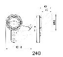 Mecanism tensionare, curea distributie ASHIKA 45-02-240</br>Piesa auto pentru Curea transmisie cu caneluri/ Set