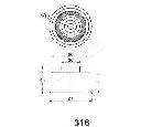 Mecanism tensionare, curea distributie ASHIKA 45-03-316</br>Piesa auto pentru Curea distributie / Rola de tensionare / Rola de ghidare