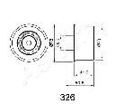 Mecanism tensionare, curea distributie ASHIKA 45-03-326</br>Piesa auto pentru Curea transmisie cu caneluri/ Set