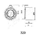 Mecanism tensionare, curea distributie ASHIKA 45-03-329</br>Piesa auto pentru Curea distributie / Rola de tensionare / Rola de ghidare