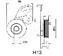 Mecanism tensionare, curea distributie ASHIKA 45-0H-013