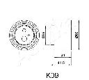 Mecanism tensionare, curea distributie ASHIKA 45-0K-009</br>Piesa auto pentru Curea distributie / Rola de tensionare / Rola de ghidare