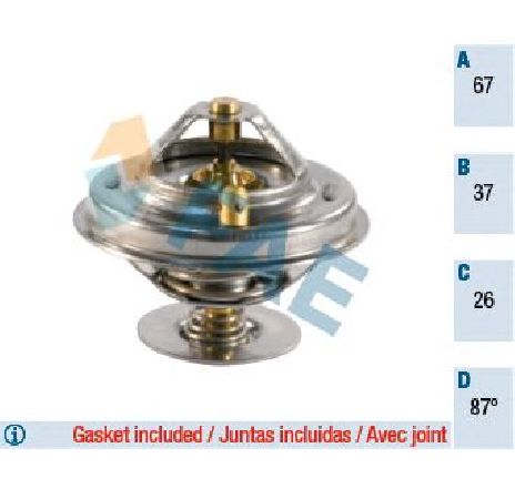 Termostat,lichid racire FAE 5304487</br>Piesa auto pentru Termostat/ Garnitura Termostat,lichid racire FAE 5304487</br>Piesa auto pentru Termostat/ Garnitura