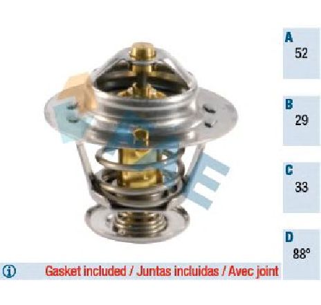 Termostat,lichid racire FAE 5304888</br>Piesa auto pentru Termostat/ Garnitura Termostat,lichid racire FAE 5304888</br>Piesa auto pentru Termostat/ Garnitura