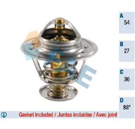 Termostat,lichid racire FAE 5304988</br>Piesa auto pentru Termostat/ Garnitura Termostat,lichid racire FAE 5304988</br>Piesa auto pentru Termostat/ Garnitura