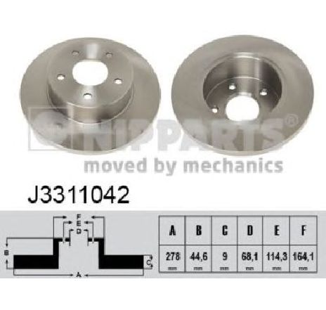 Disc frana NIPPARTS J3311042 Disc frana NIPPARTS J3311042