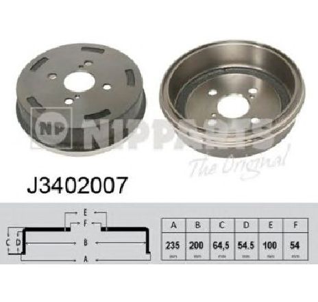 Tambur frana NIPPARTS J3402007</br>Piesa auto pentru Frana tambur Tambur frana NIPPARTS J3402007</br>Piesa auto pentru Frana tambur