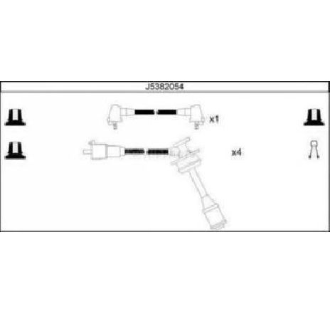 Set cablaj aprinder NIPPARTS J5382054</br>Piesa auto pentru Aprindere scanteie/incandescenta Set cablaj aprinder NIPPARTS J5382054</br>Piesa auto pentru Aprindere scanteie/incandescenta