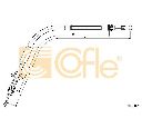 Cablu, frana de parcare COFLE 10.5347</br>Piesa auto pentru Sistem de franare