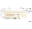 Cablu, frana de parcare COFLE 10.6036</br>Piesa auto pentru Sistem de franare