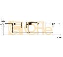 Cablu, frana de parcare COFLE 10.8188