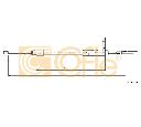 Cablu, frana de parcare COFLE 10.9326</br>Piesa auto pentru Sistem de franare