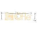 Cablu, frana de parcare COFLE 10.9584