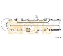 Cablu, frana de parcare COFLE 11.5442</br>Piesa auto pentru Sistem de franare