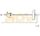 Cablu, frana de parcare COFLE 11.5501