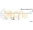Cablu, frana de parcare COFLE 11.6678</br>Piesa auto pentru Sistem de franare