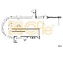 Cablu, frana de parcare COFLE 17.0002</br>Piesa auto pentru Sistem de franare