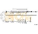 Cablu, frana de parcare COFLE 17.0130</br>Piesa auto pentru Sistem de franare
